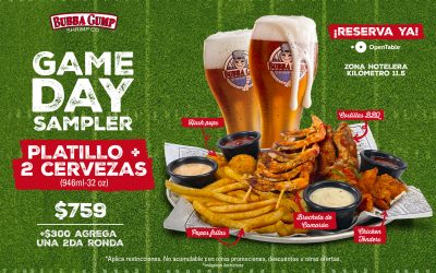 Game Day at Bubba Gump Cancun: The Ultimate Combo for Sports Lovers